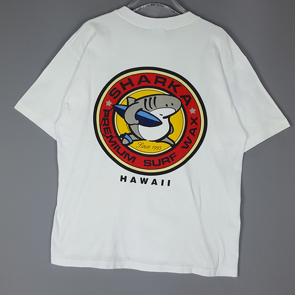 일본 하와이 샤크 프린트 티셔츠